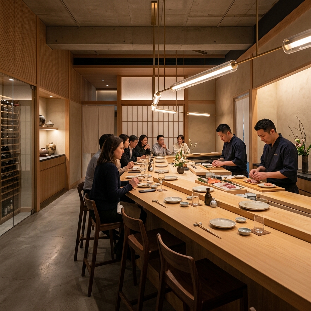 天ぷら店 内装設計・施工